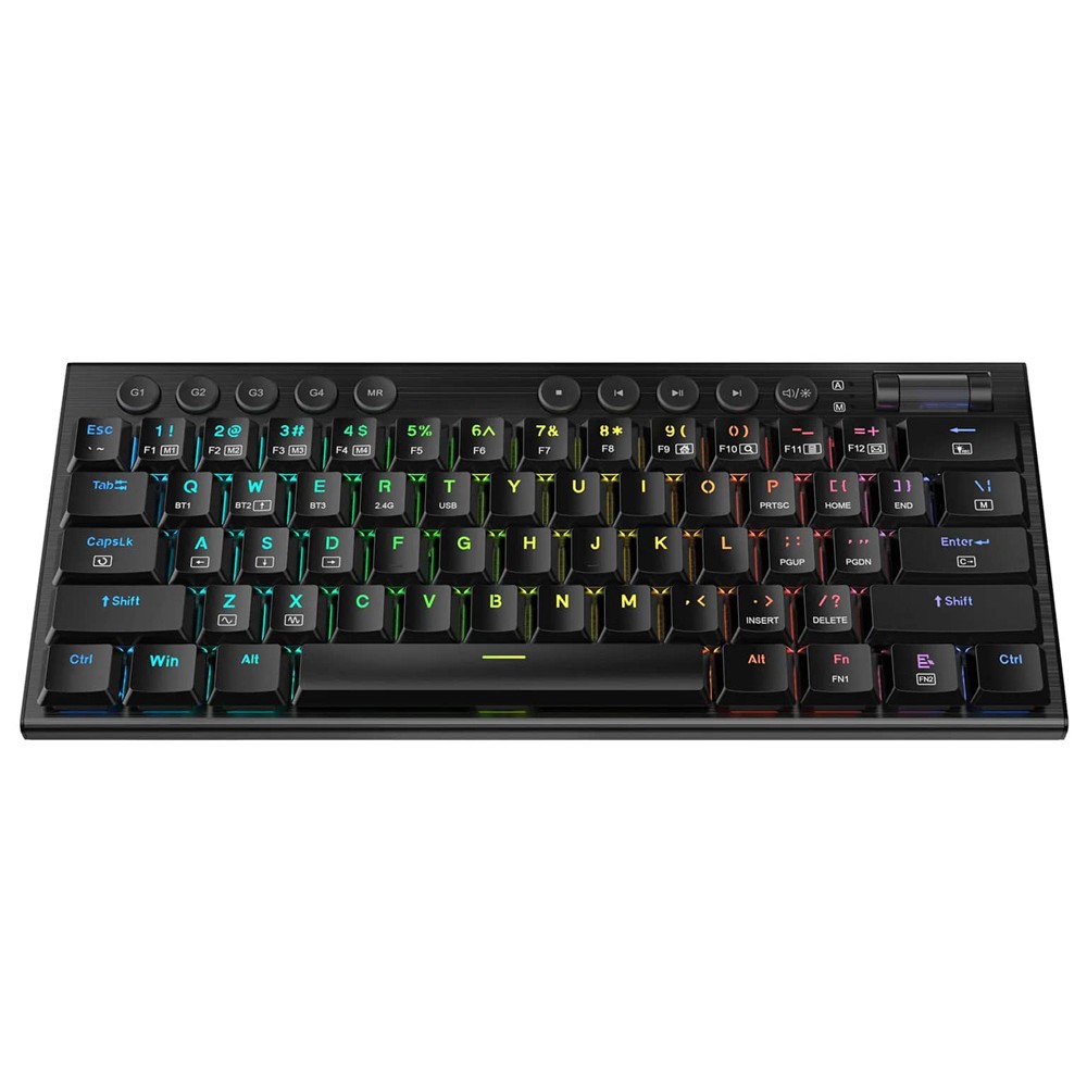 REDRAGON K632 PRO NOCTIS 60 BLUETOOTH/2.4GHZ/WIRED RGB MECHANICAL RED